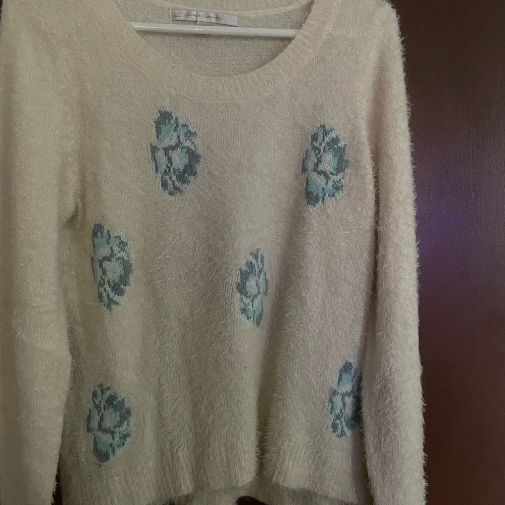 beautiful floral sweater